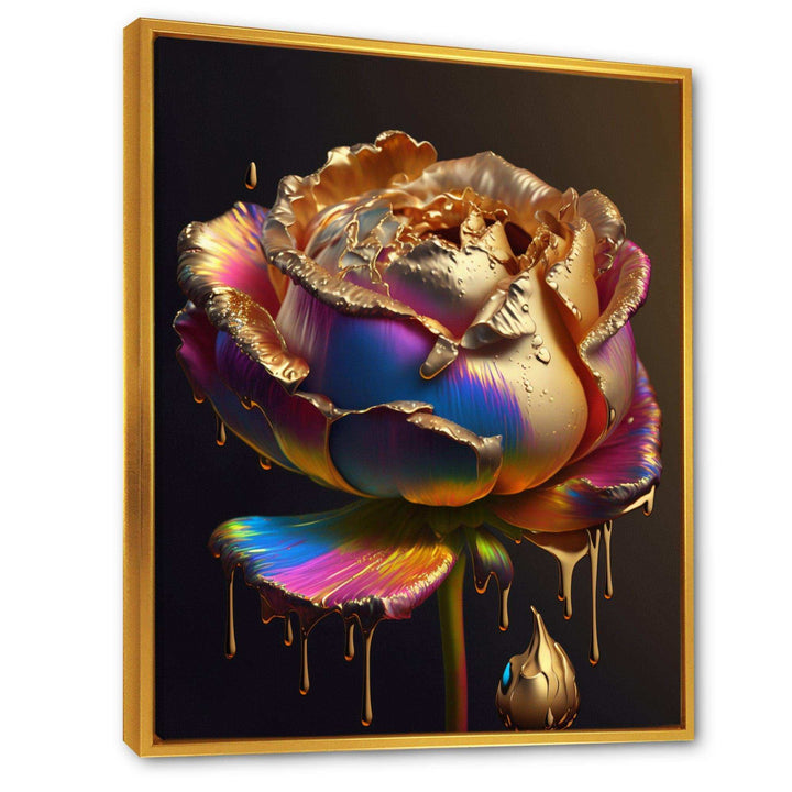 Rainbow Peony Liquid Gold Drips Hyper I