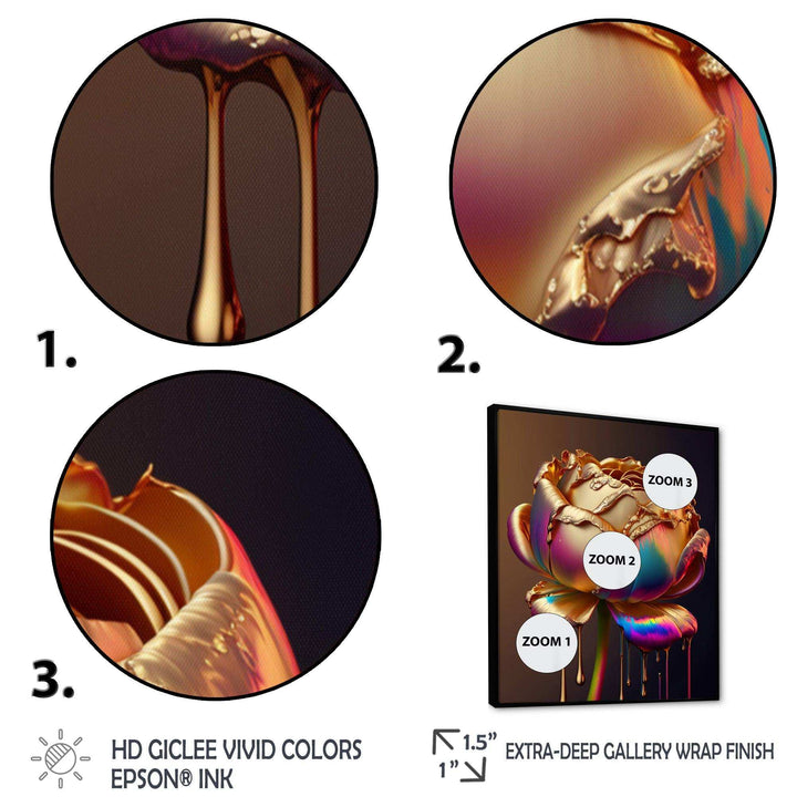 Rainbow Peony Liquid Gold Drips Hyper II
