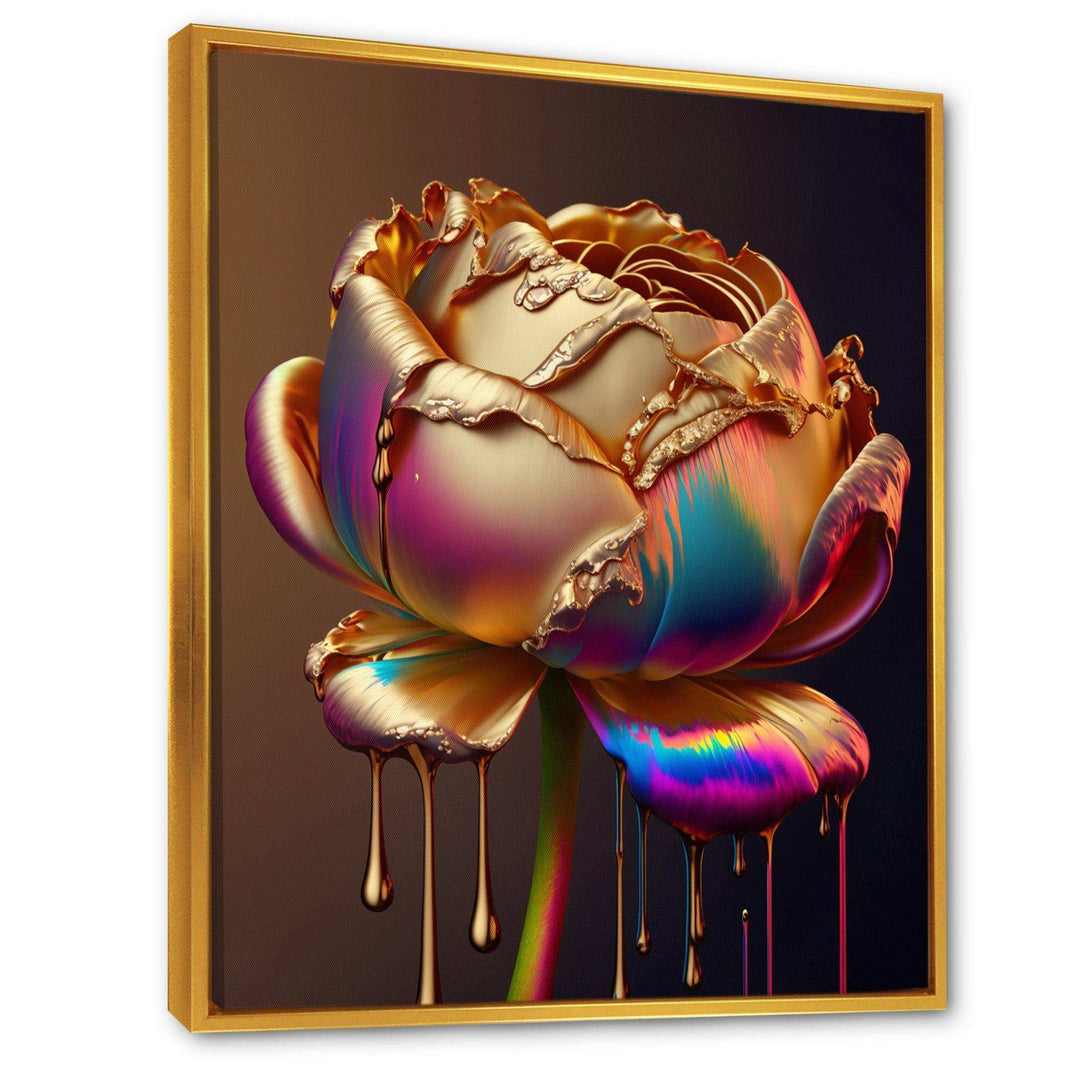 Rainbow Peony Liquid Gold Drips Hyper II