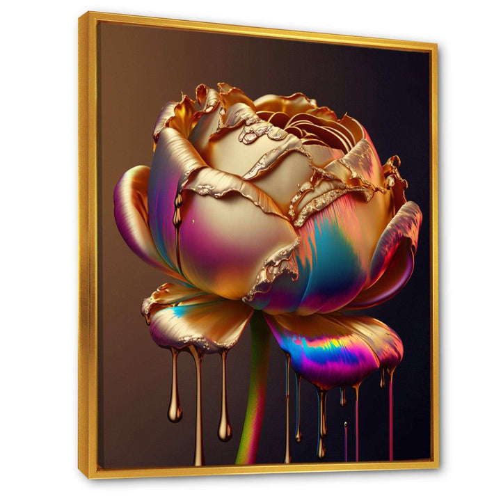 Rainbow Peony Liquid Gold Drips Hyper II