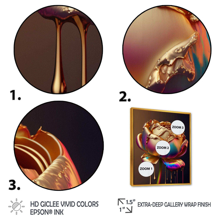 Rainbow Peony Liquid Gold Drips Hyper II