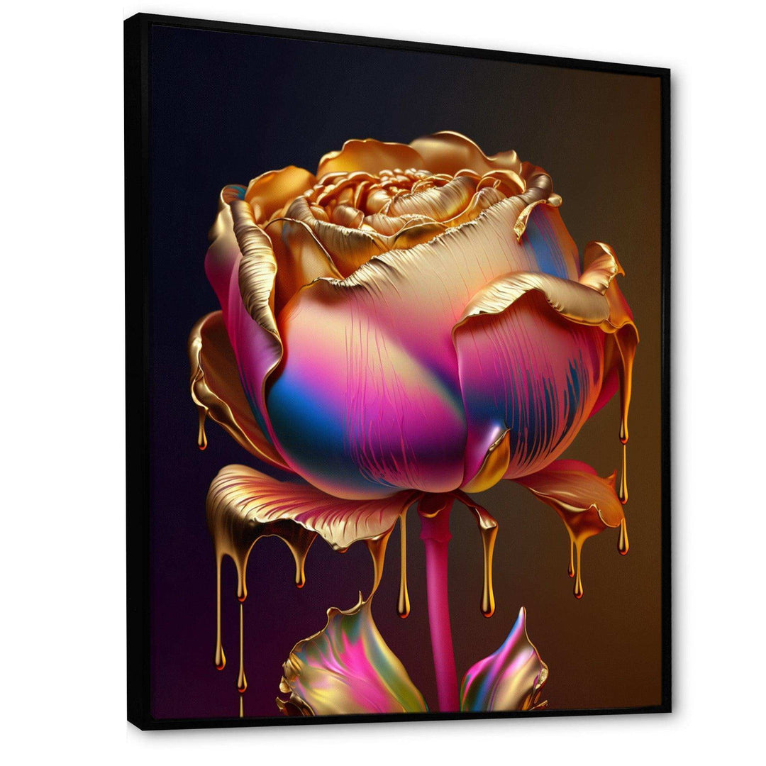 Rainbow Peony Liquid Gold Drips Hyper III