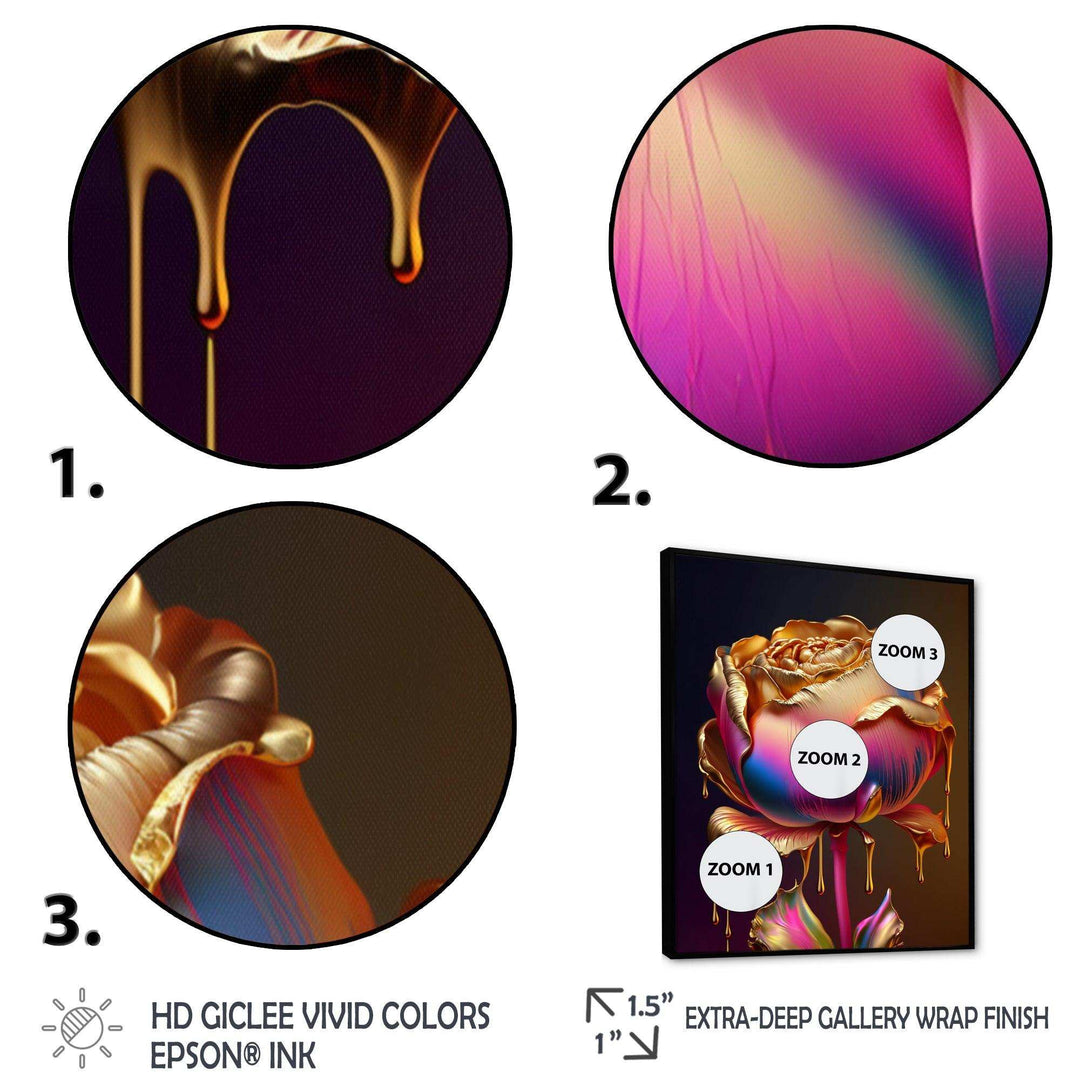 Rainbow Peony Liquid Gold Drips Hyper III