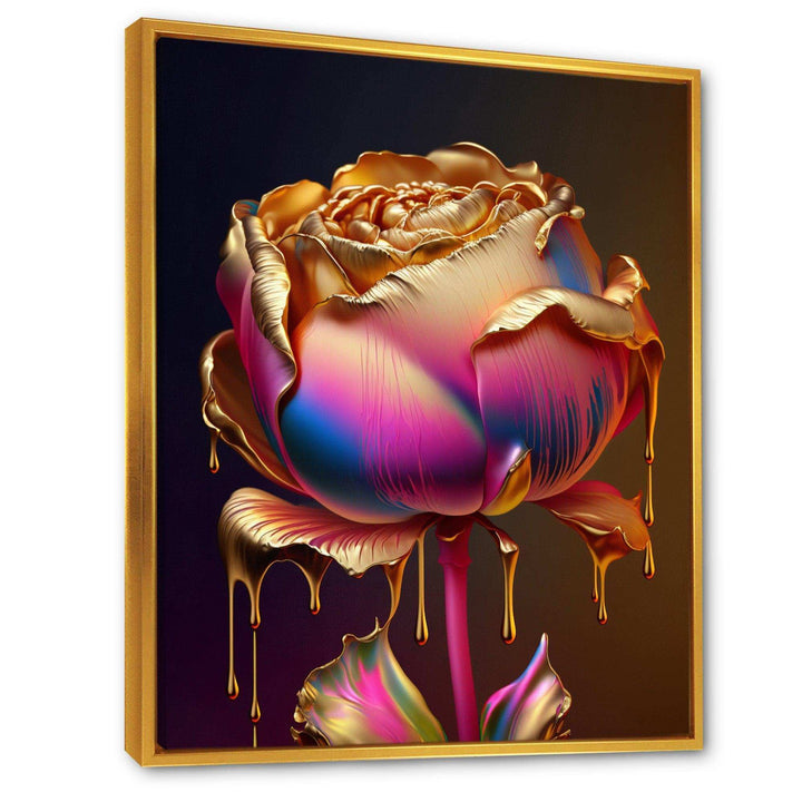 Rainbow Peony Liquid Gold Drips Hyper III