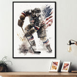 Usa Hockey Player In Action II