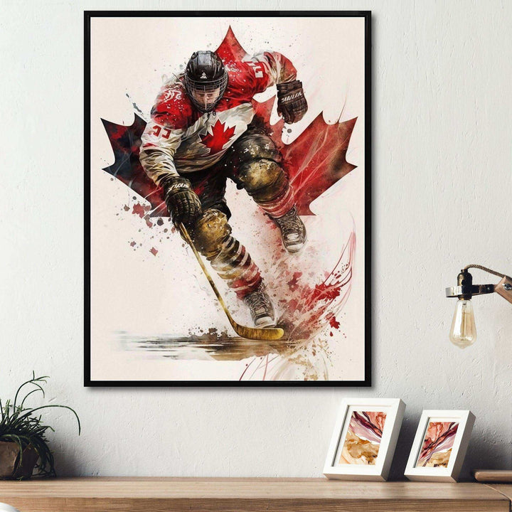 Canadian Hockey Player In Action II