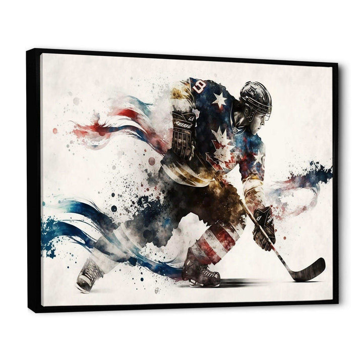 Usa Hockey Player In Action VI