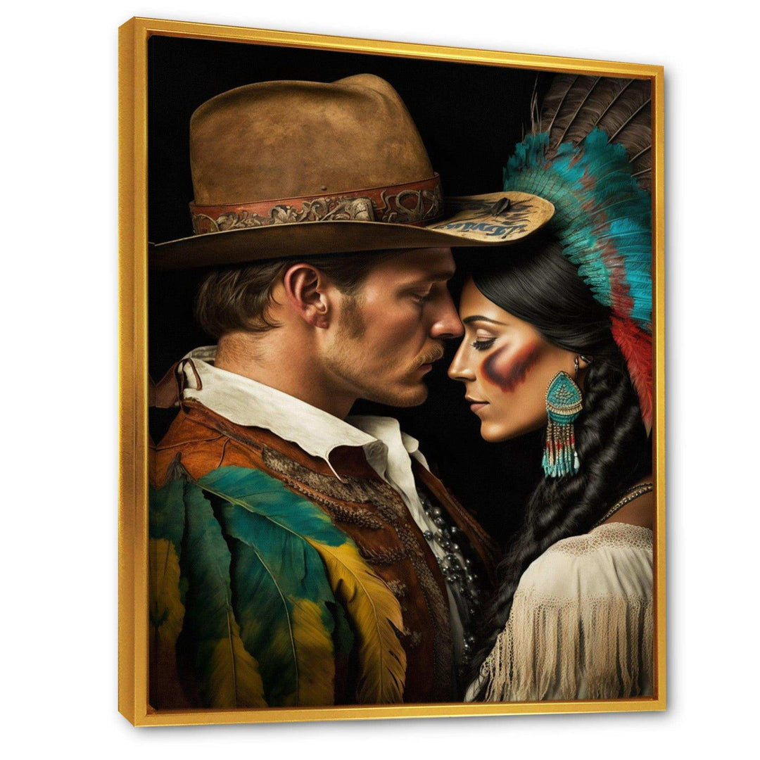 Cowboy And An Indian Woman In Love I