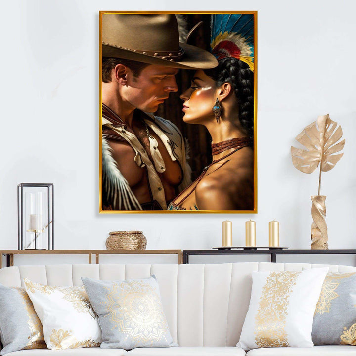 Cowboy And An Indian Woman In Love III