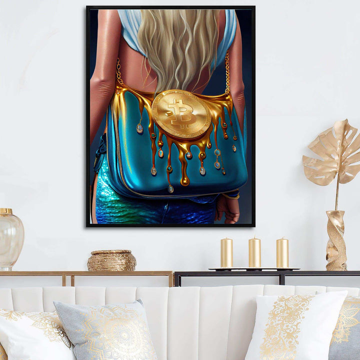 Fashion Girl Going Out Tonight With Bitcoin II