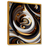 Gold And Black Stained Glass Spiral IV