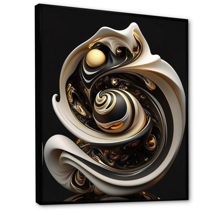 Liquid White Stained Glass V - Modern Wall Art Prints