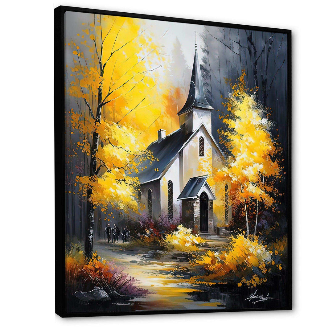 Church In Forest In Autumn I