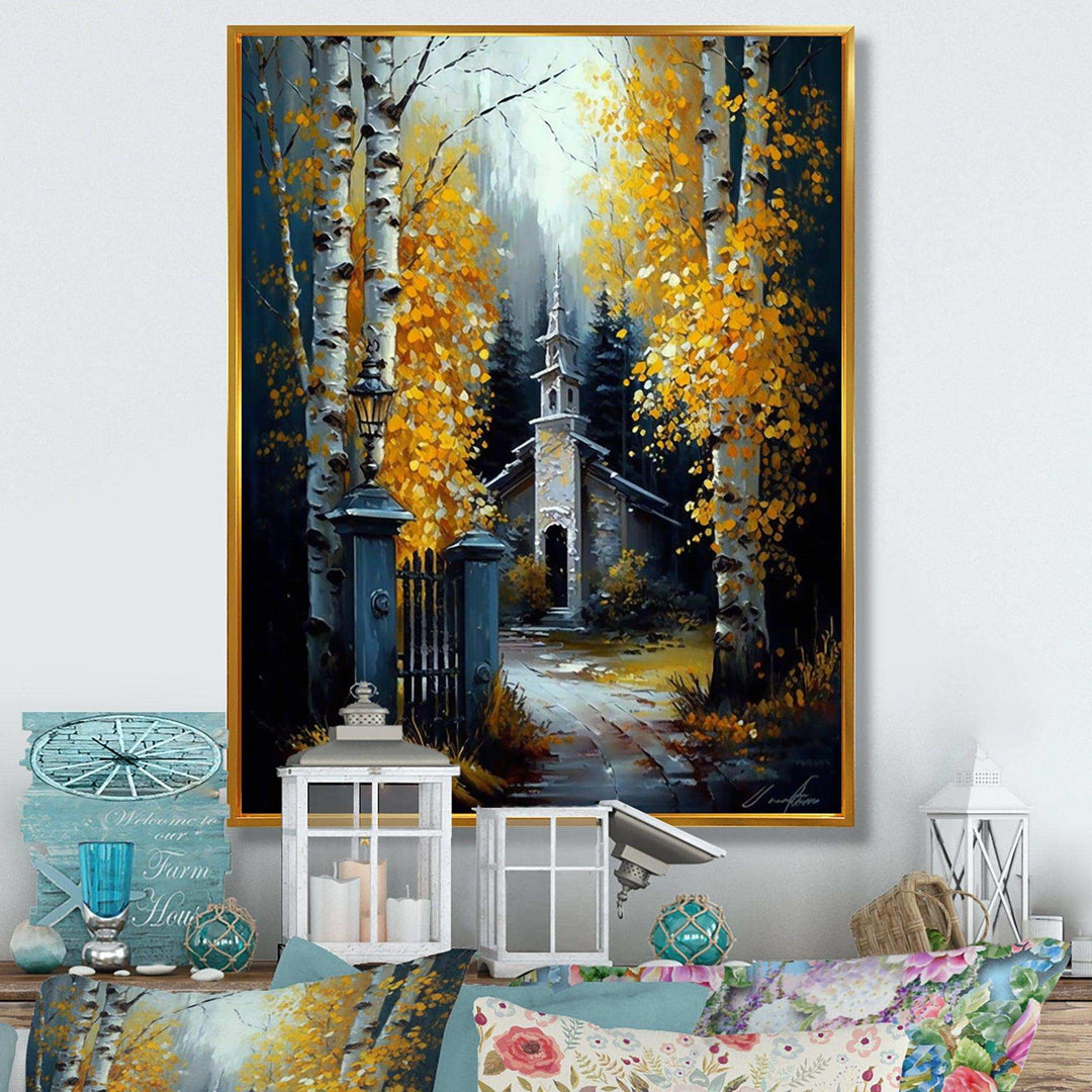 Church In Forest In Autumn III