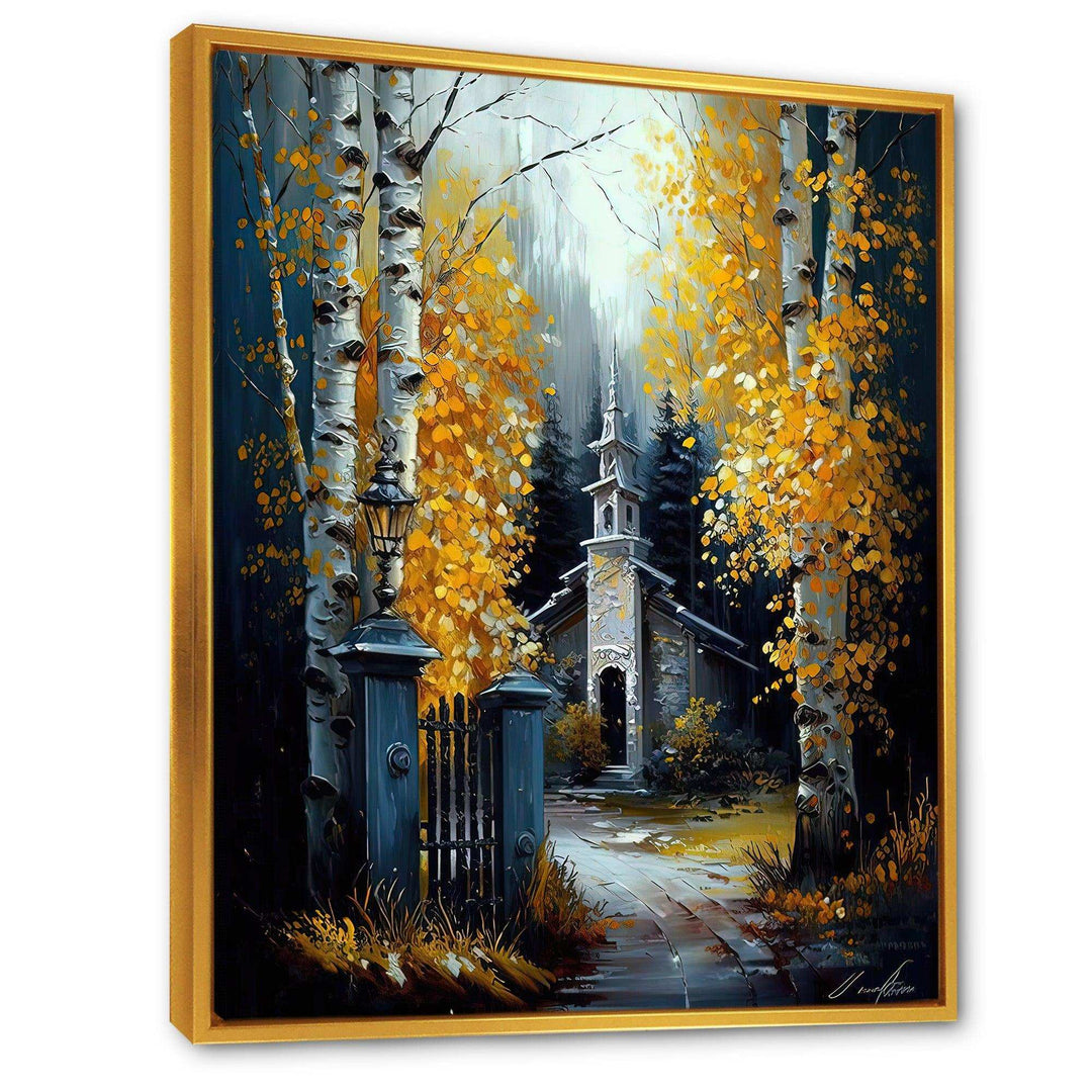 Church In Forest In Autumn III