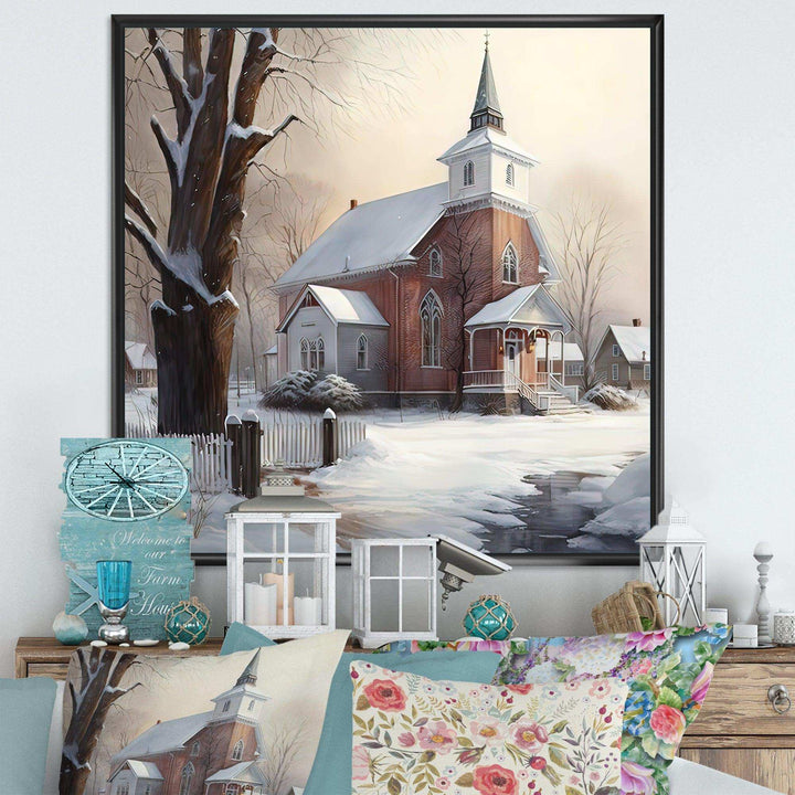 Church In Country During Winter II