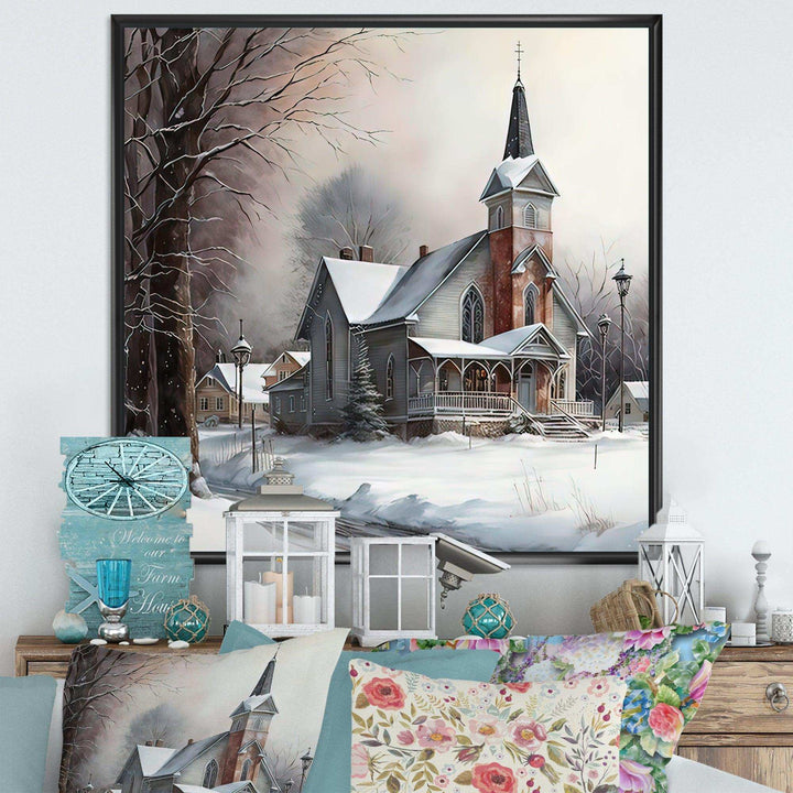 Church In Country During Winter V