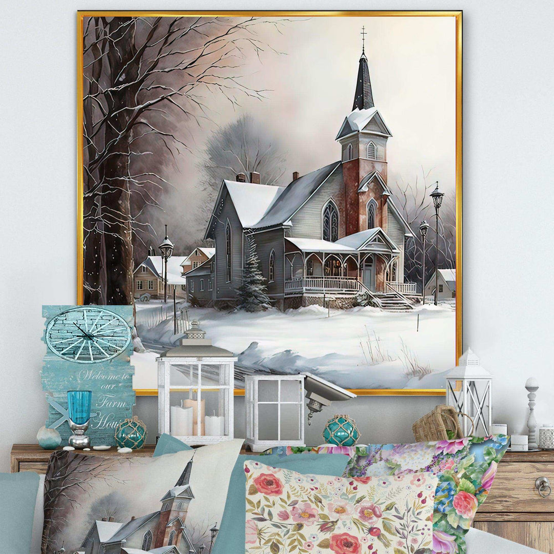 Church In Country During Winter V