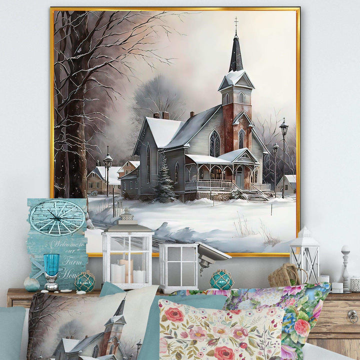 Church In Country During Winter V