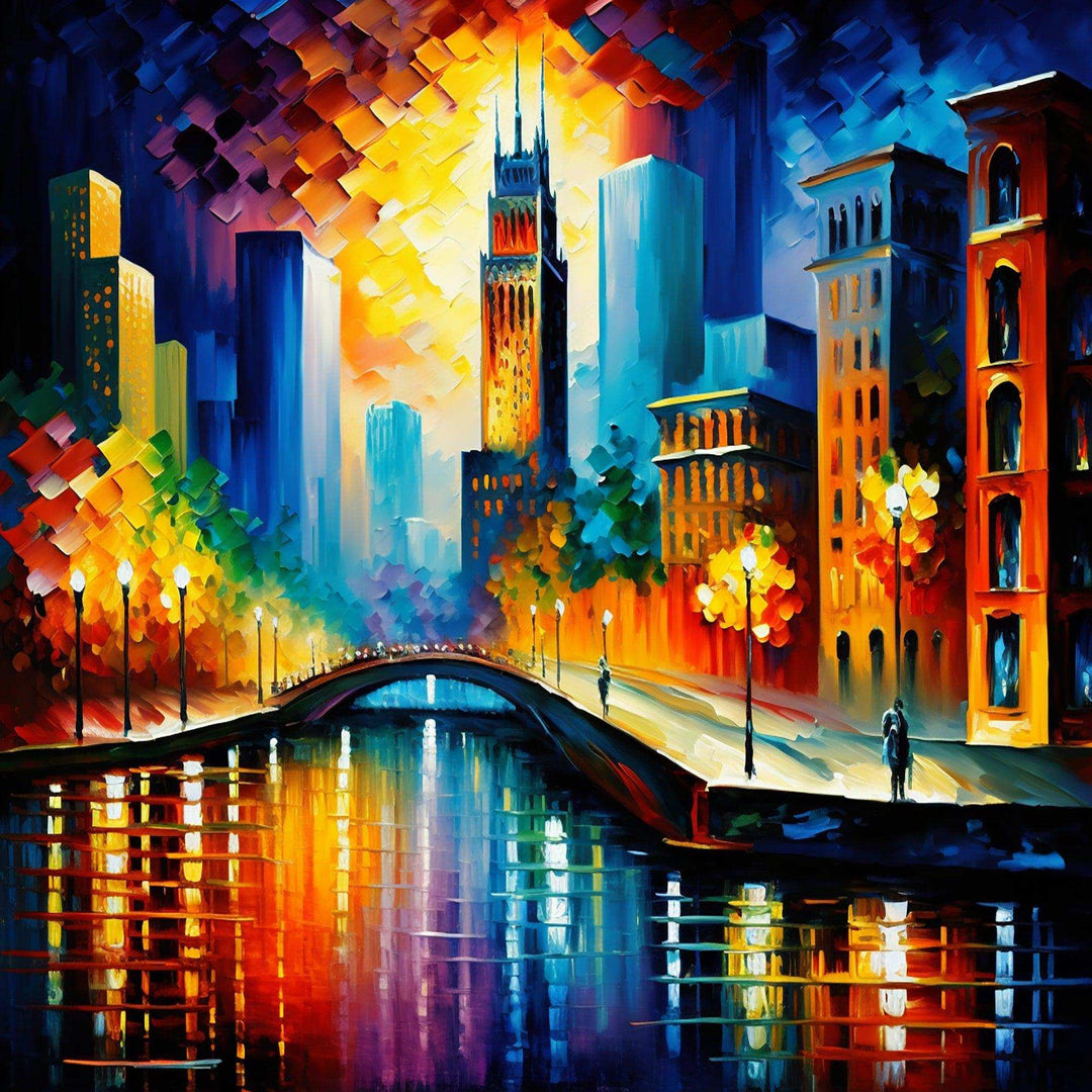 Colorful Chicago Downtown