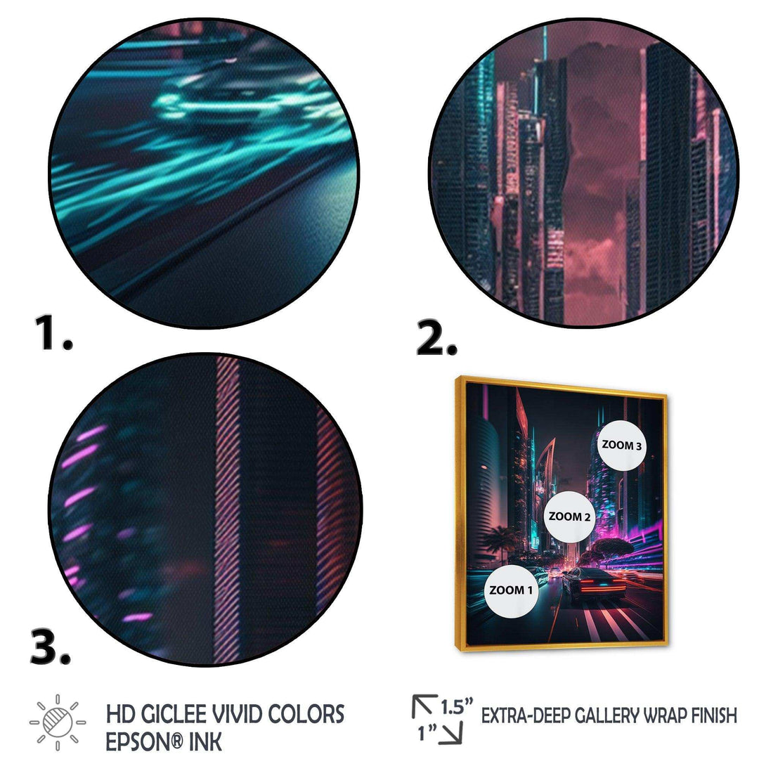 Futuristic Miami Neon Art II