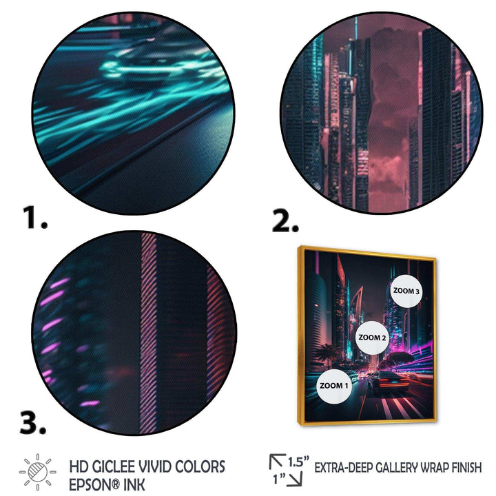 Futuristic Miami Neon Art II