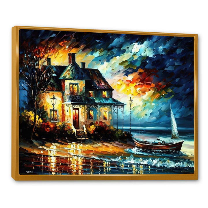 Monochome Yellow And Grey Farm I