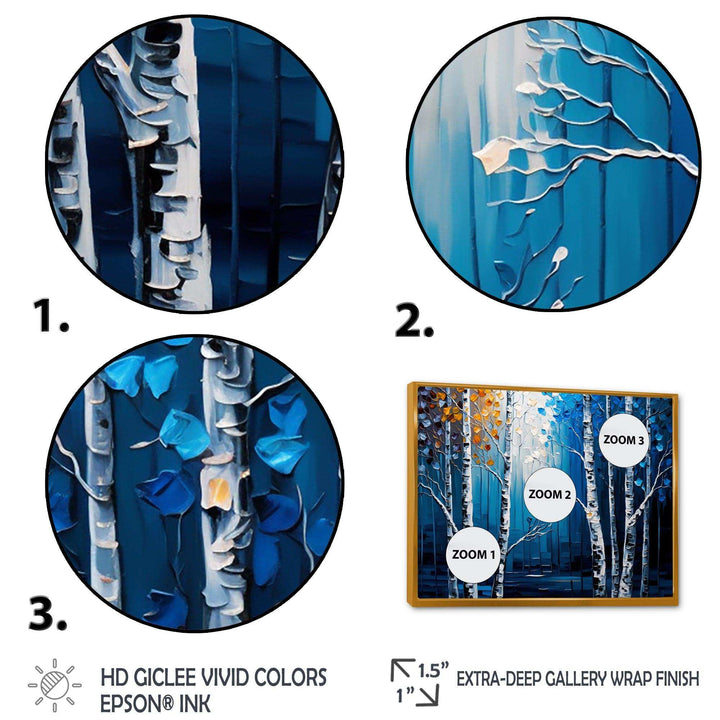 Blue Birch Forest I