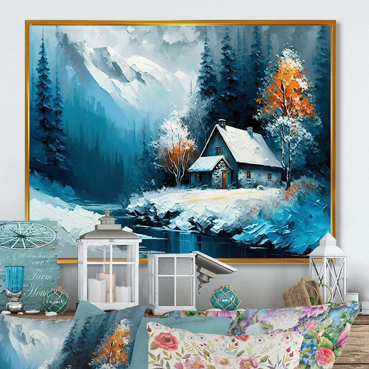 Cabin In The Woods In Winter I