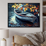 Canoe On A Lake In Fall V