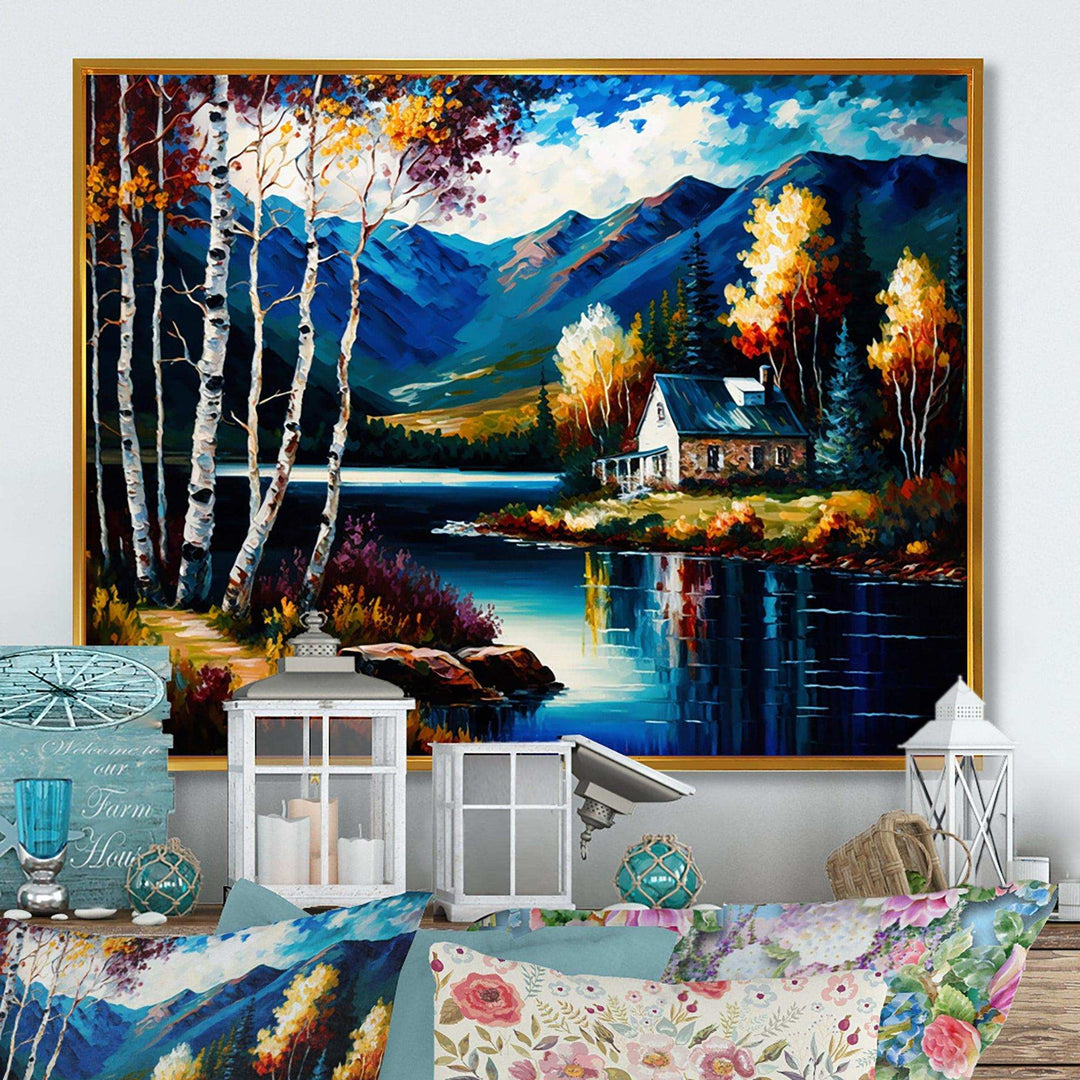 Lake House Scenery In Fall I