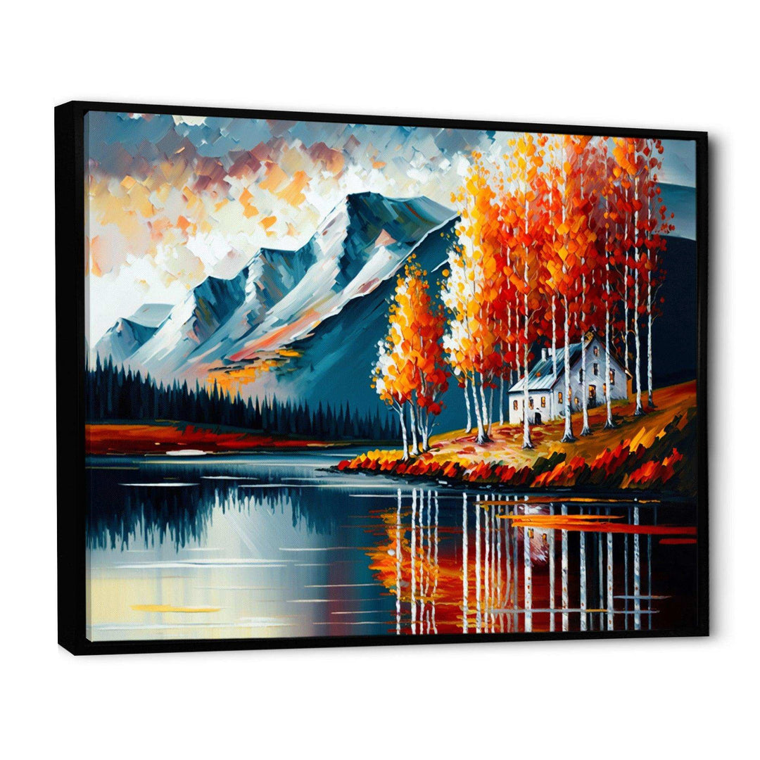 Lake House Scenery In Fall V