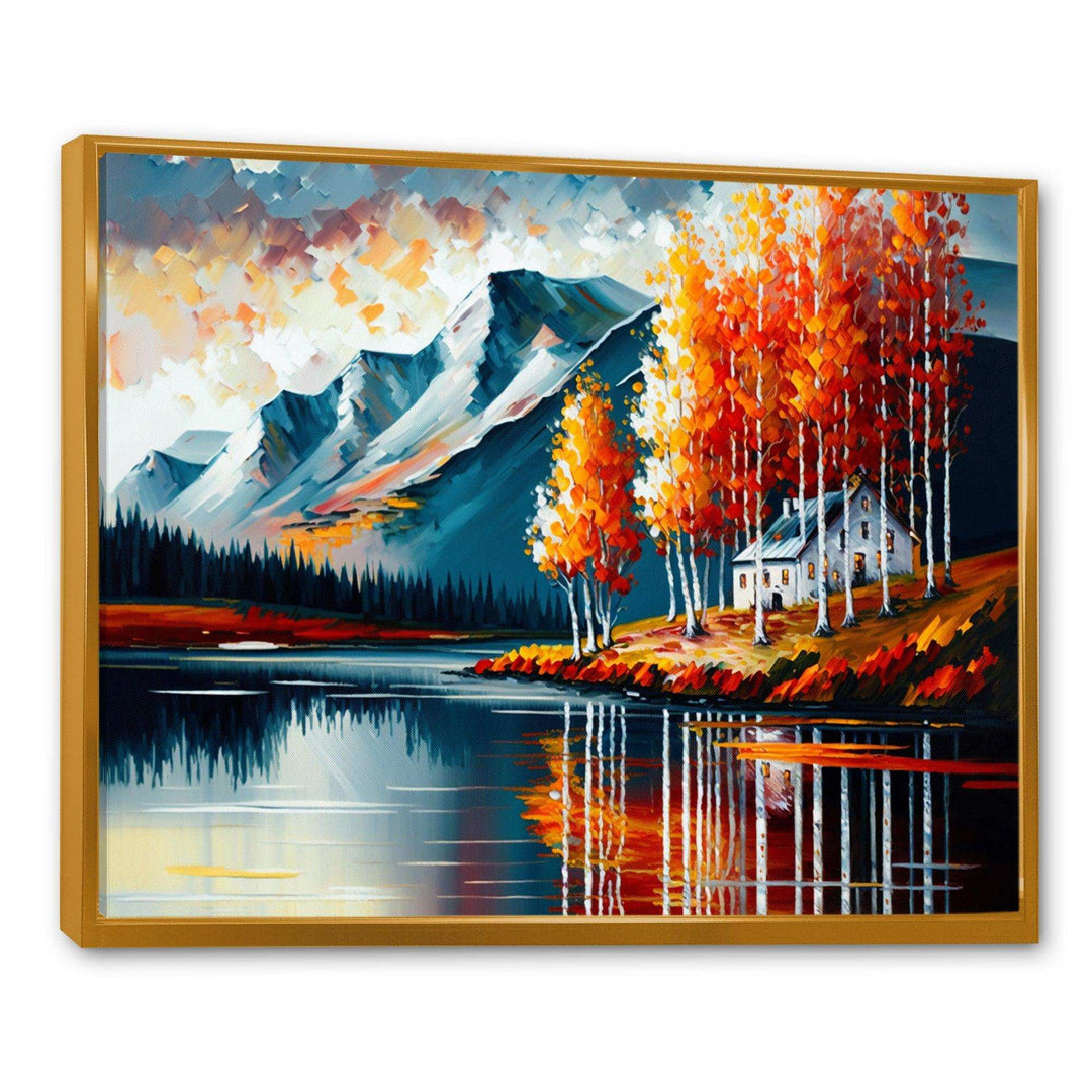 Lake House Scenery In Fall V