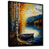 Small Boat On Lake In Fall II