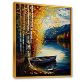 Small Boat On Lake In Fall II