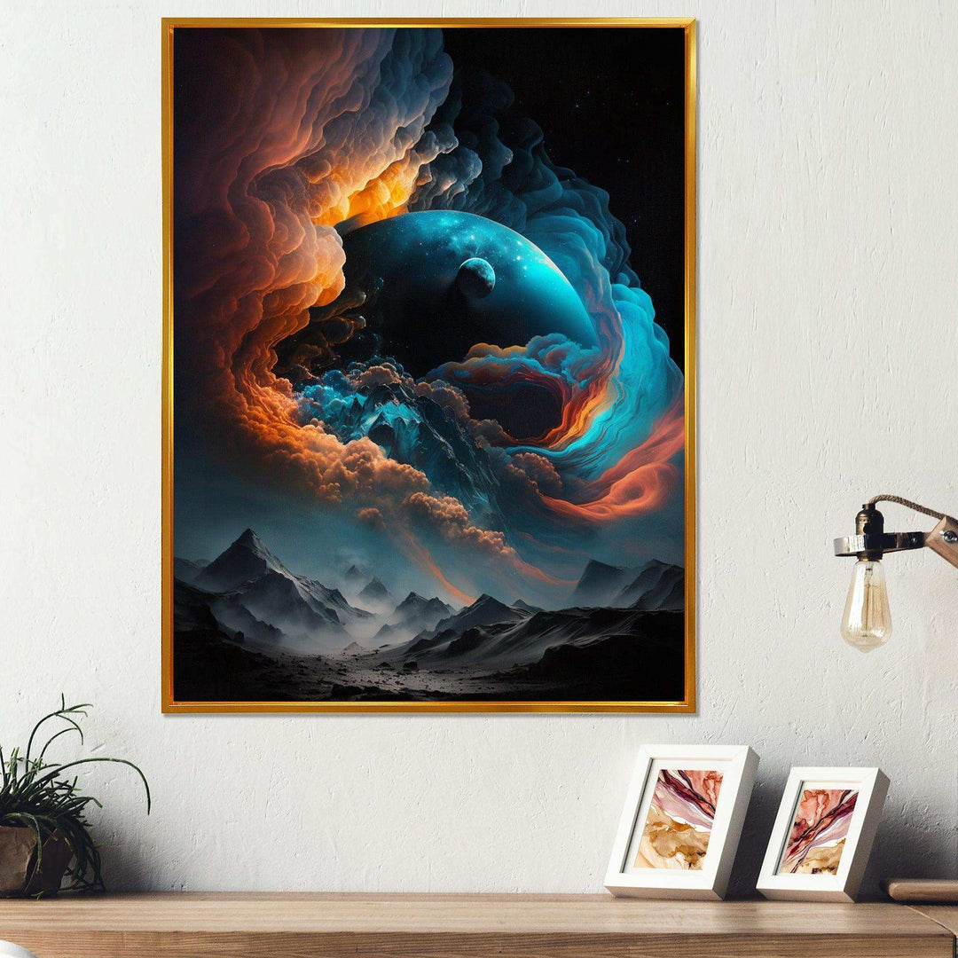 Futuristic Landscape In Space IV