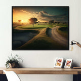 Golf Course At Sunset I