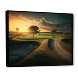 Golf Course At Sunset I