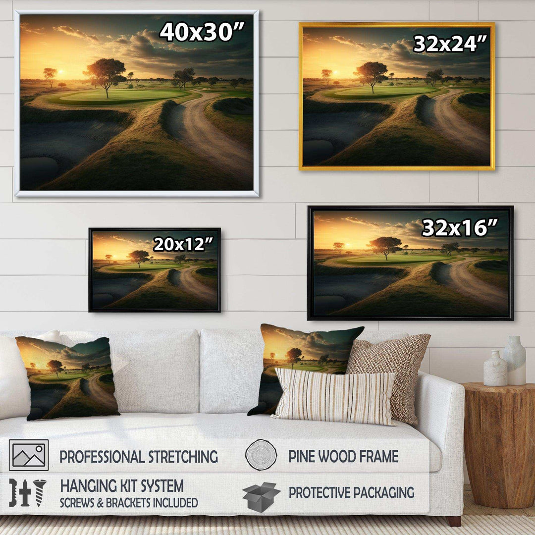 Golf Course At Sunset I