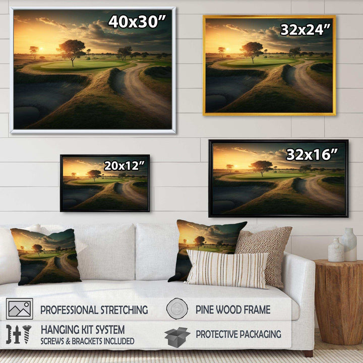 Golf Course At Sunset I