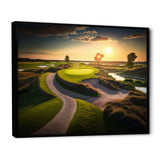 Golf Course At Sunset III