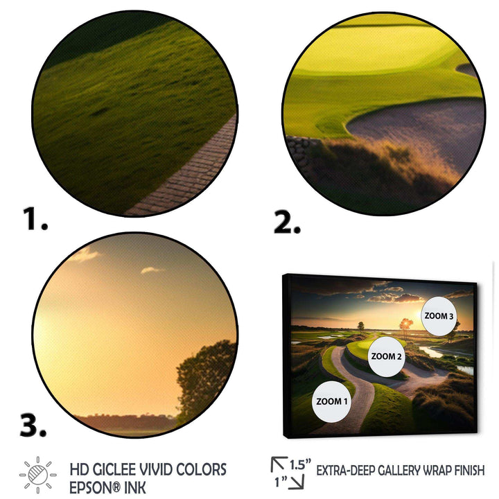 Golf Course At Sunset III