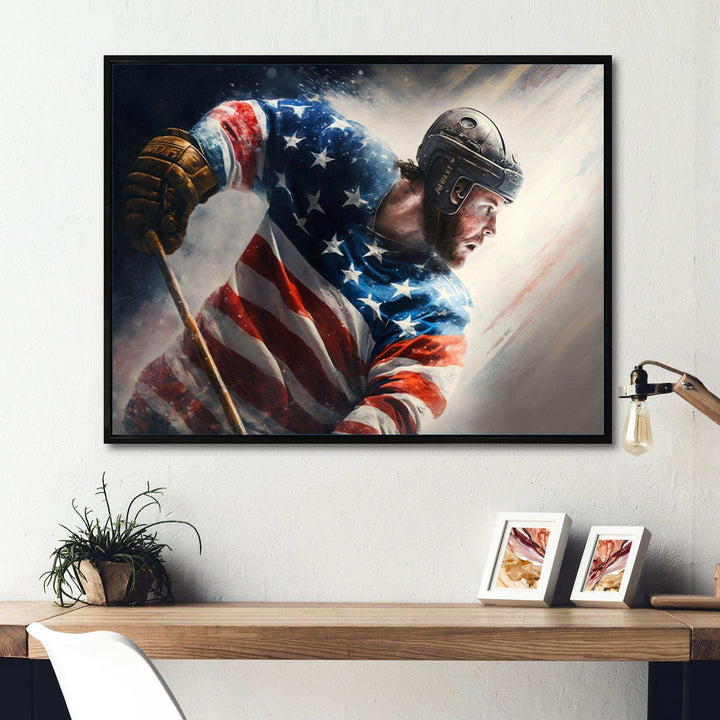 Hockey Player On Ice III