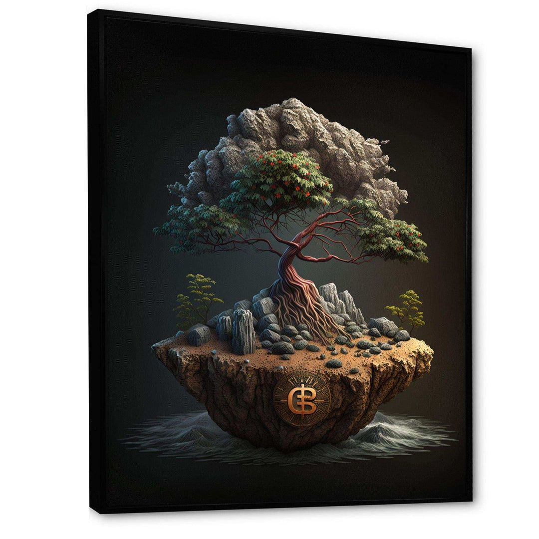 Bonsai Tree On Rocks II