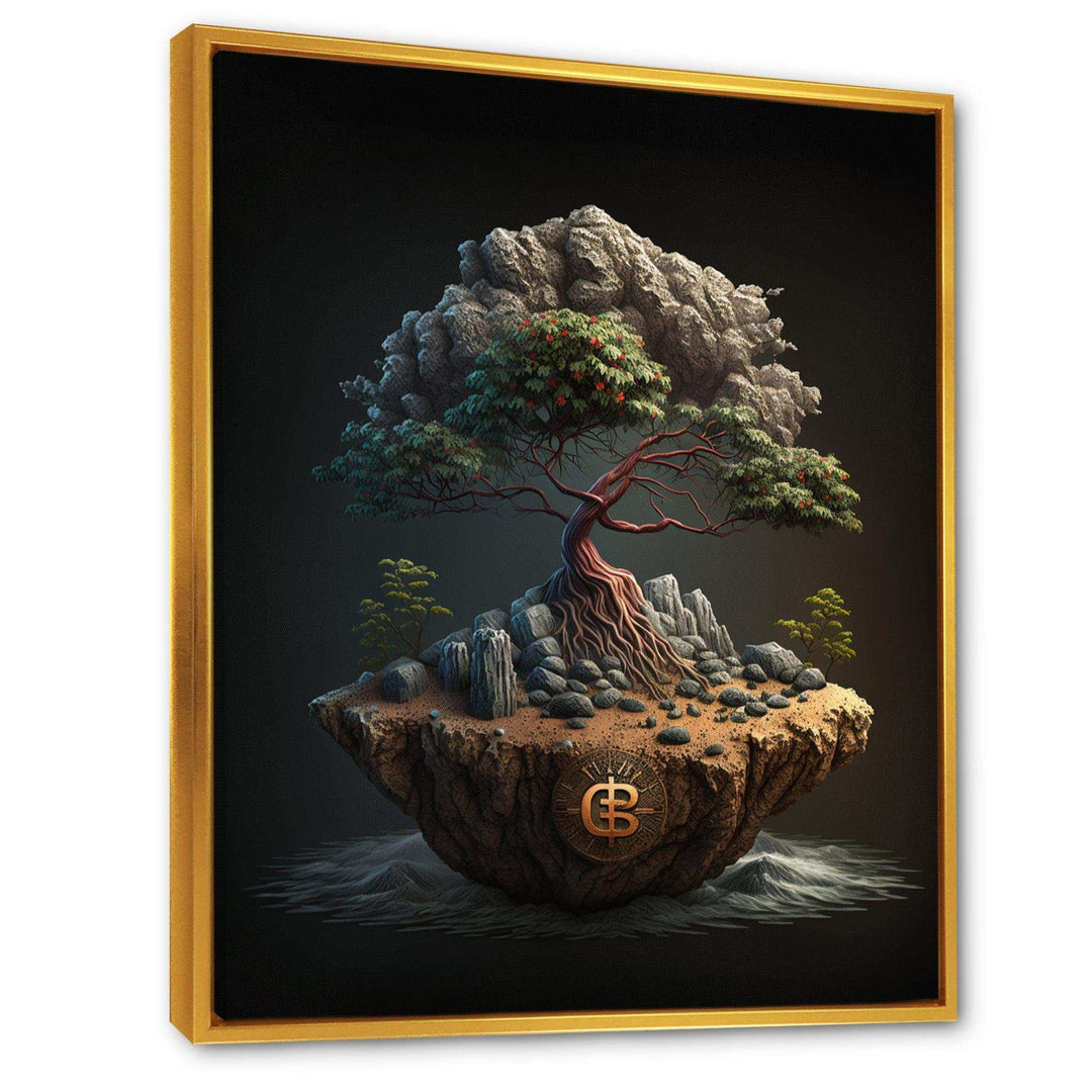 Bonsai Tree On Rocks II