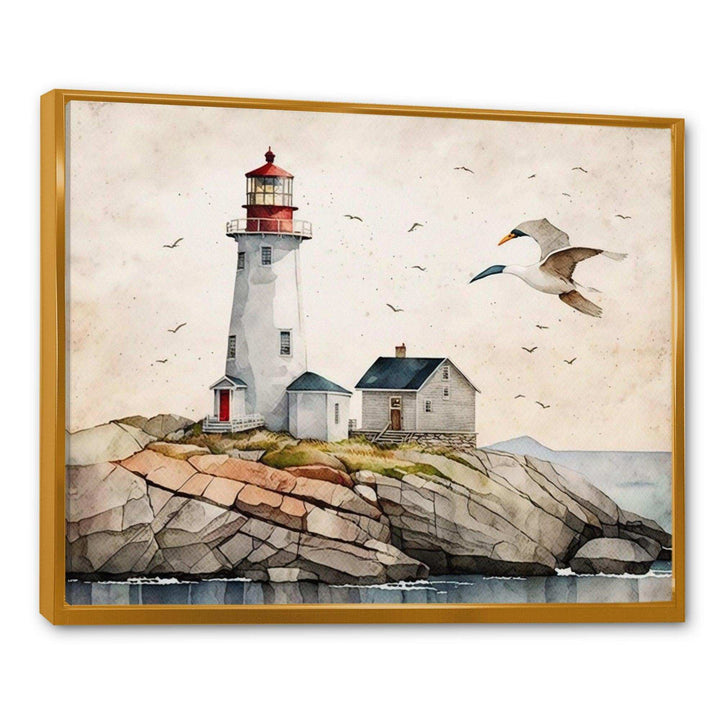 Lighthouse By The Ocean II