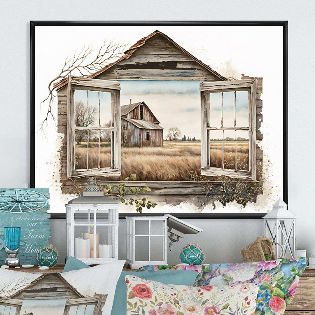 Window View To Farm I