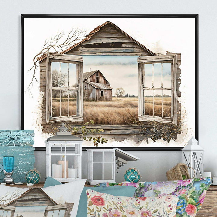 Window View To Farm I