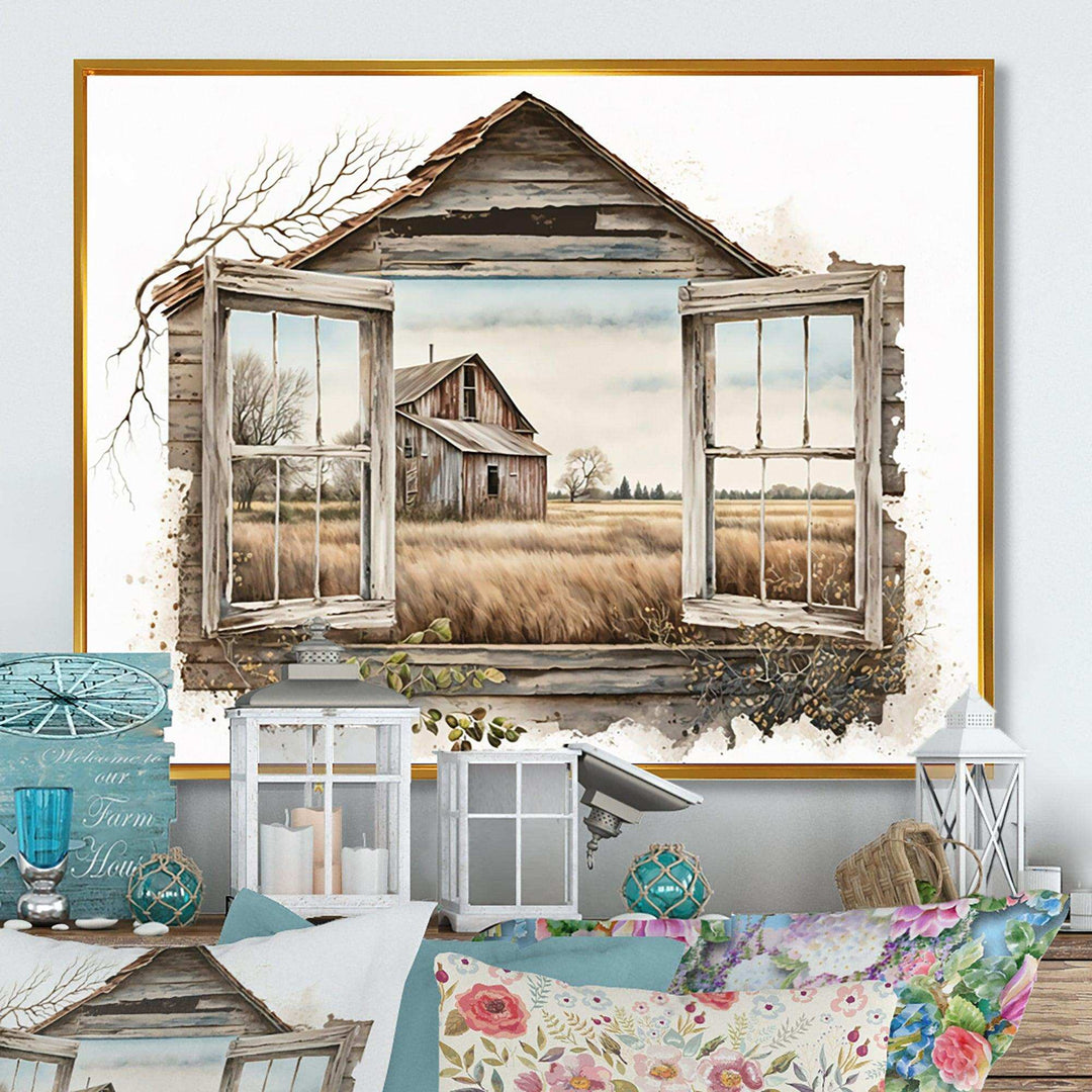 Window View To Farm I