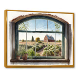 Window View Of Barn